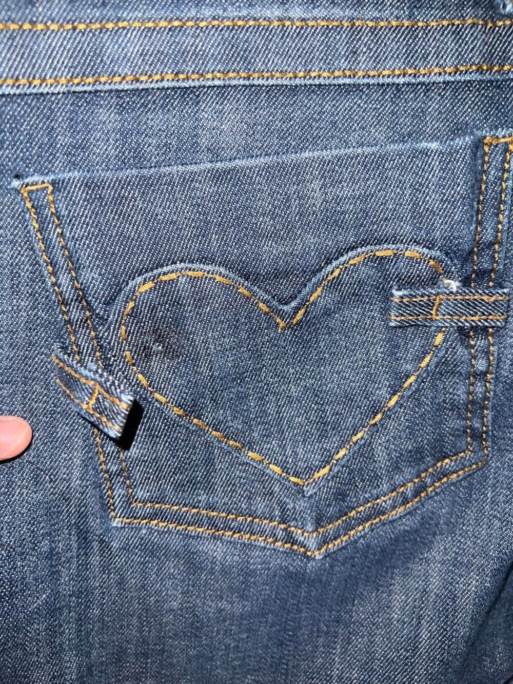 frankie b low rise heart pocket bootcut jeans - Picture 7 of 8